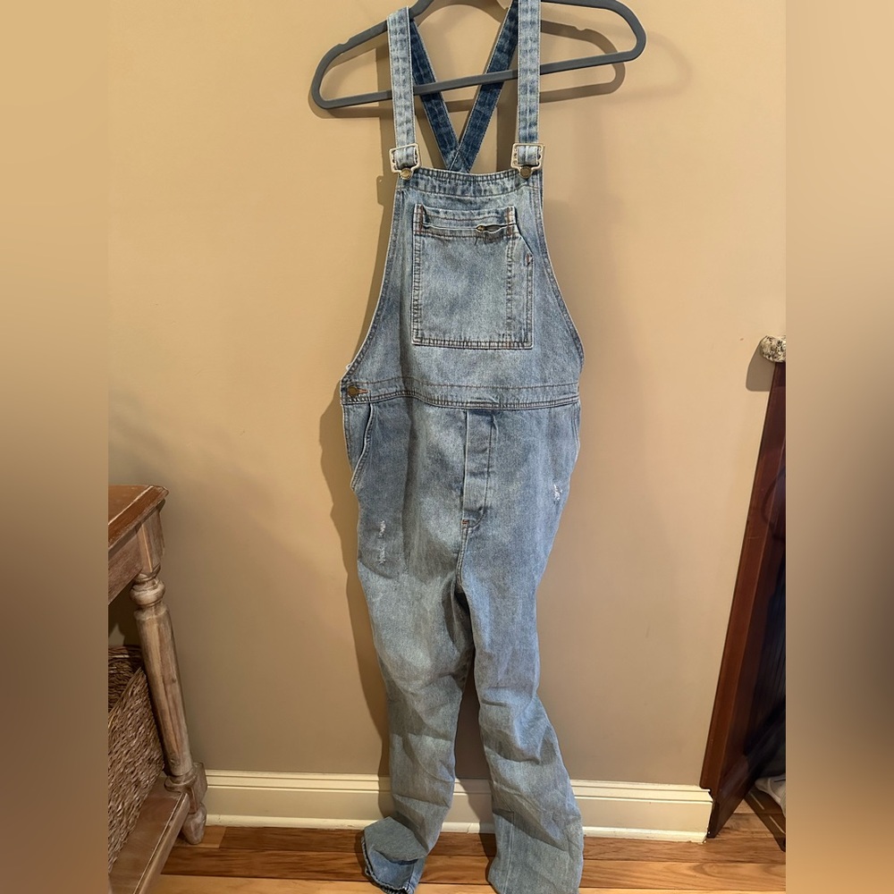 ROLLA'S Light Wash Blue Denim Overalls